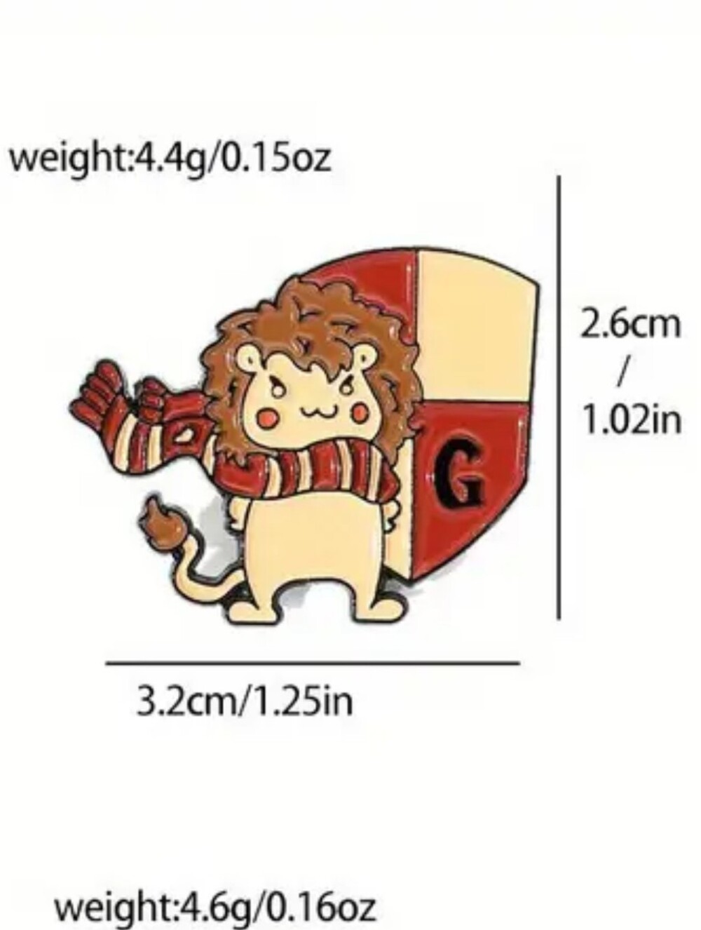 2$ Add On⭐ Gryffindor Pin - Picture 2 of 2
